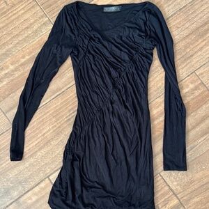 Metropark Party/Cocktail MP Black Mini Ruched Dress XS